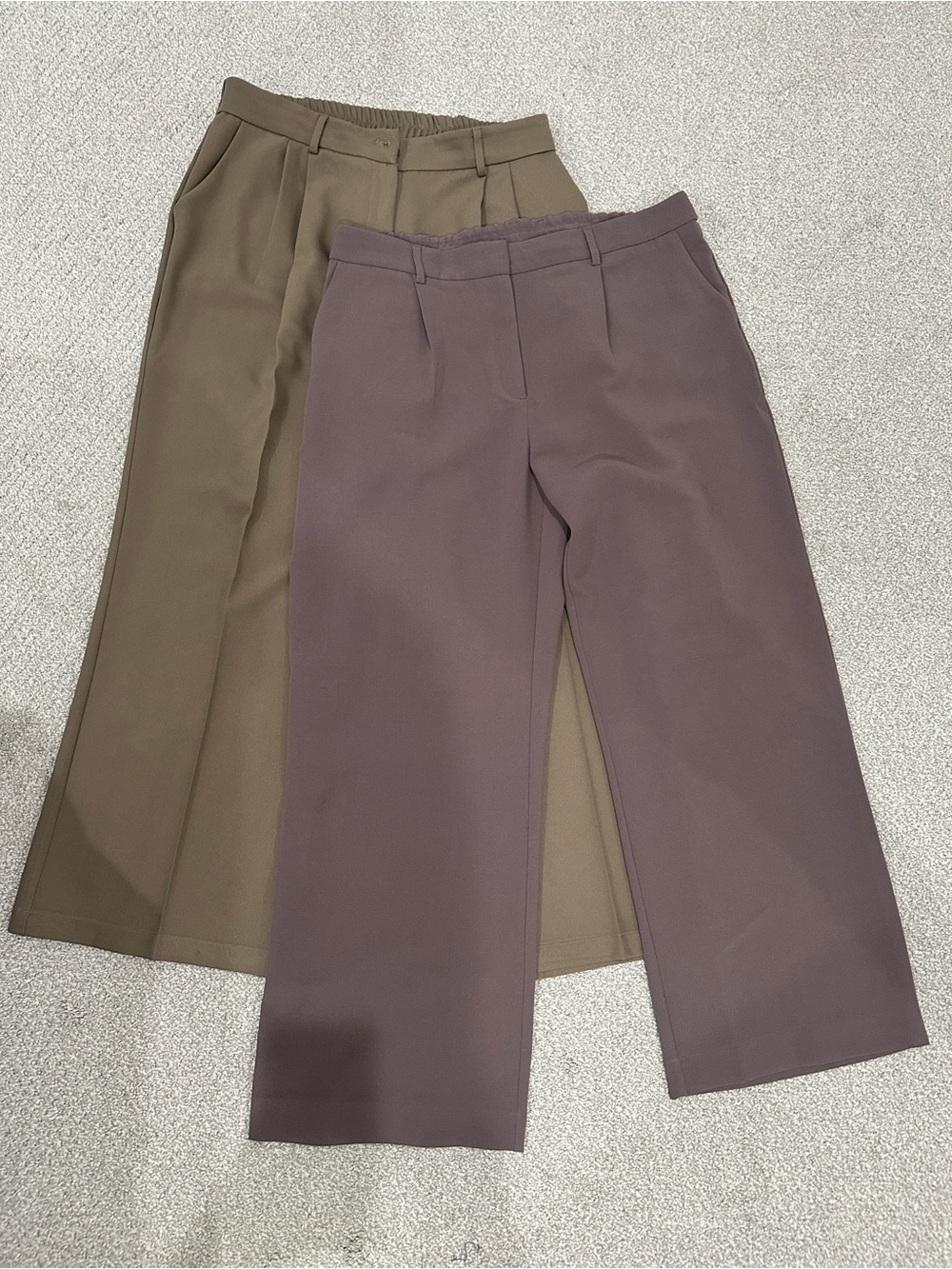 DKNY and FUNYZO Wide-Leg Women's Trousers lot of 2